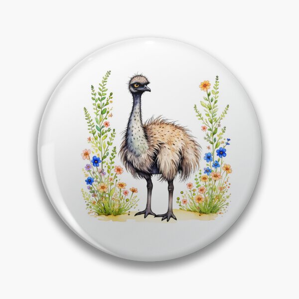Artikelvorschau, Emu und Blumen entworfen und verkauft von TheAnimalZ00.
