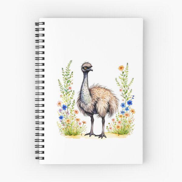 Item preview, Emu And Flowers designed and sold by TheAnimalZ00.