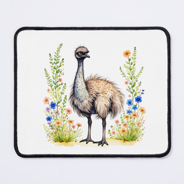 Item preview, Emu And Flowers designed and sold by TheAnimalZ00.
