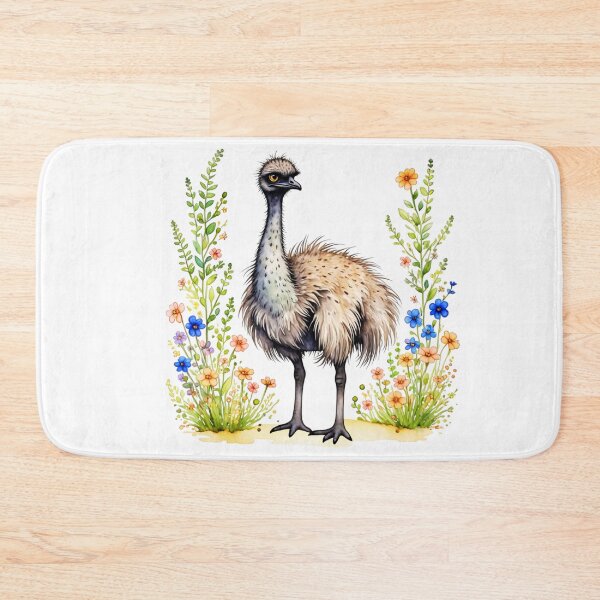 Item preview, Emu And Flowers designed and sold by TheAnimalZ00.