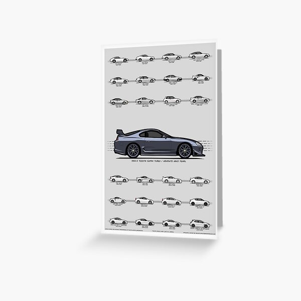 Item preview, Toyota Sports Cars (Featuring A80 Supra / Gray) designed and sold by The Last Lugnut.