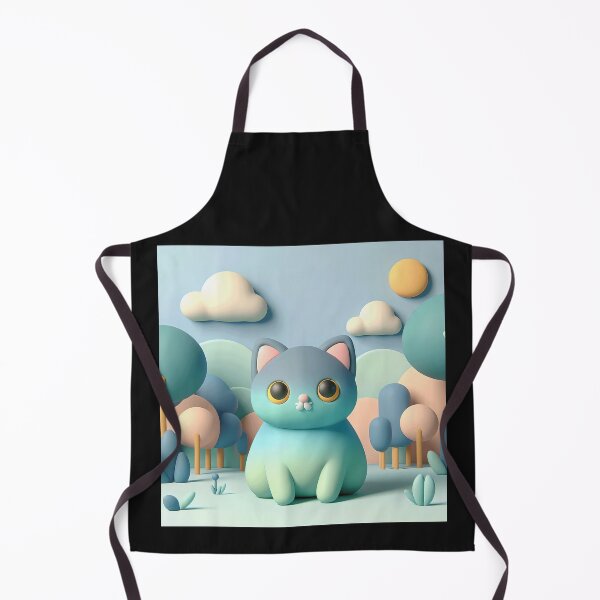 Item preview, Adorable 3D Cartoon Cat Exploring a Lush Forest designed and sold by zoughlal.