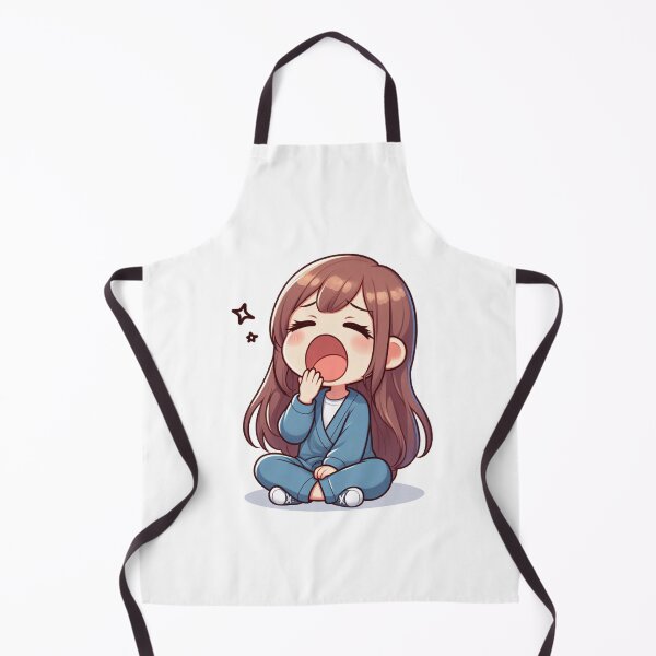 Item preview, a cute tired and sleepy girl yawns designed and sold by Pixel Perfect.