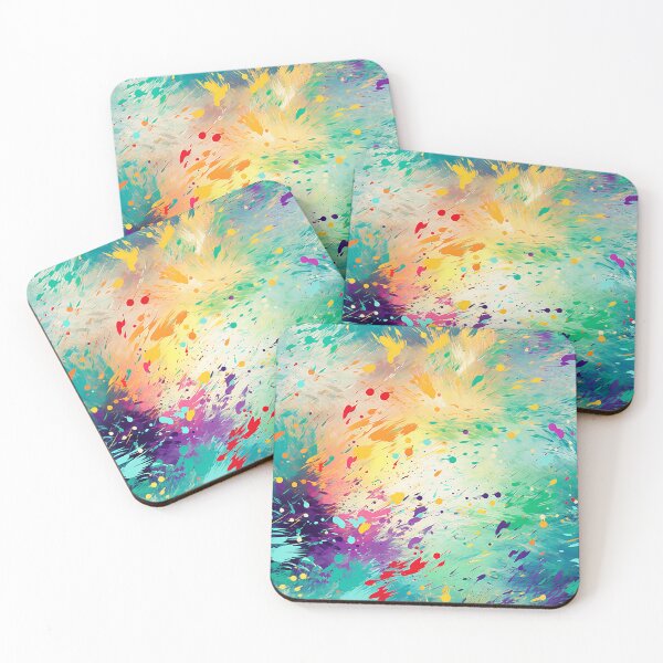 Item preview, Vibrant Abstract Dynamic Splatter Pattern designed and sold by bubblegoth.