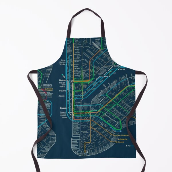 Item preview, New York City - Five Boroughs Train Lines designed and sold by SNNDesignersLLC.