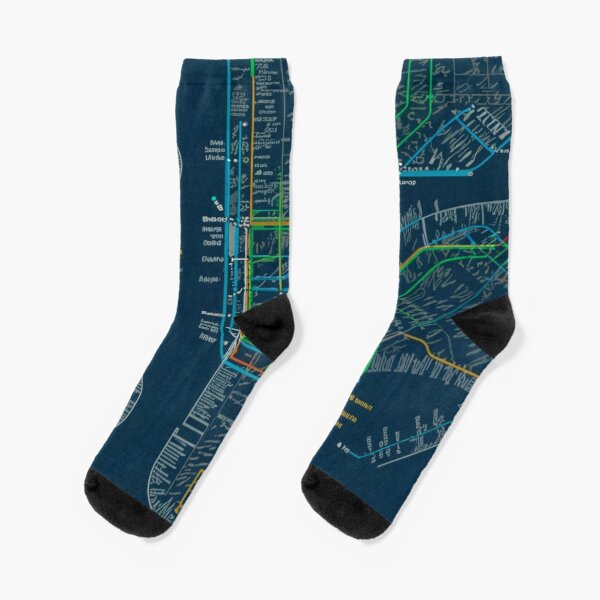 Item preview, New York City - Five Boroughs Train Lines designed and sold by SNNDesignersLLC.