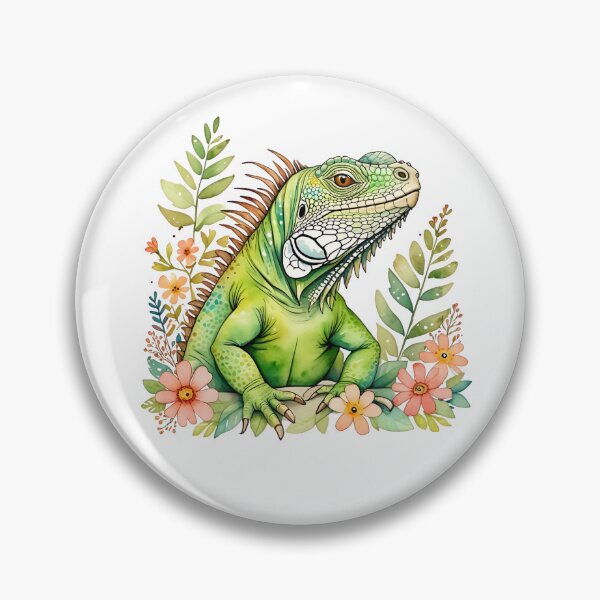 Item preview, Iguana And Flowers designed and sold by TheAnimalZ00.