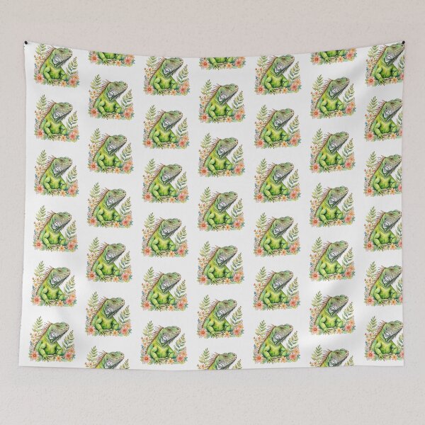 Item preview, Iguana And Flowers designed and sold by TheAnimalZ00.