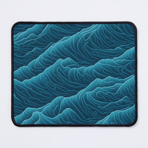 Item preview, Wave Crests in Blue designed and sold by Daniel Haddad.