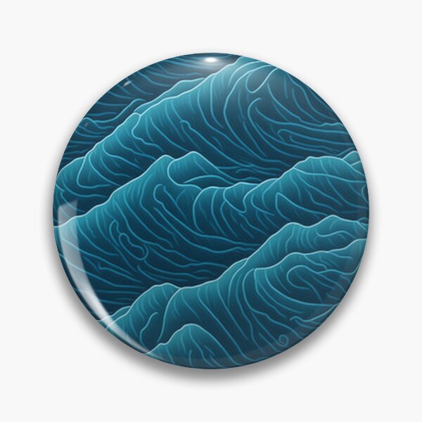 Item preview, Wave Crests in Blue designed and sold by Daniel Haddad.