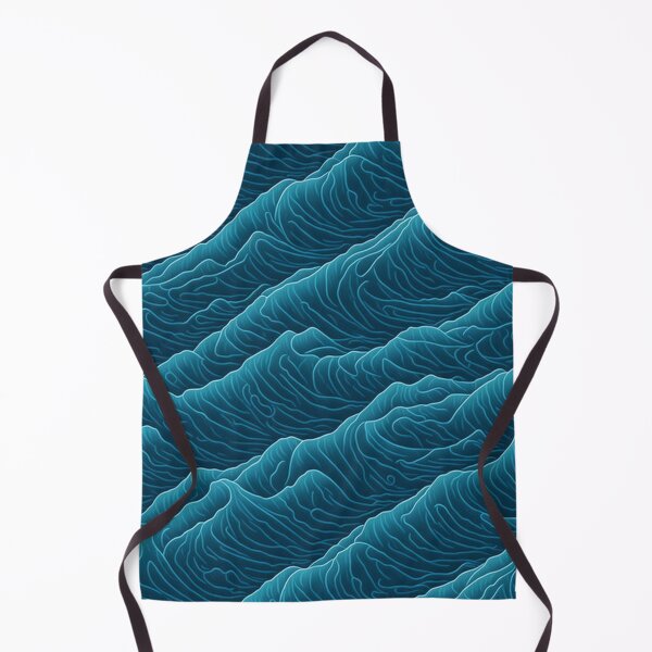 Item preview, Wave Crests in Blue designed and sold by Daniel Haddad.