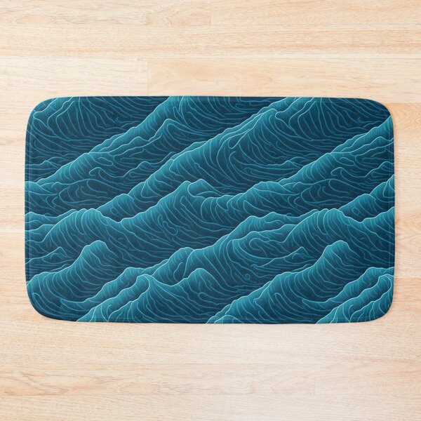 Item preview, Wave Crests in Blue designed and sold by Daniel Haddad.