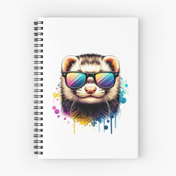 Item preview, Watercolor Ferret Wearing Sunglasses designed and sold by TheAnimalZ00.