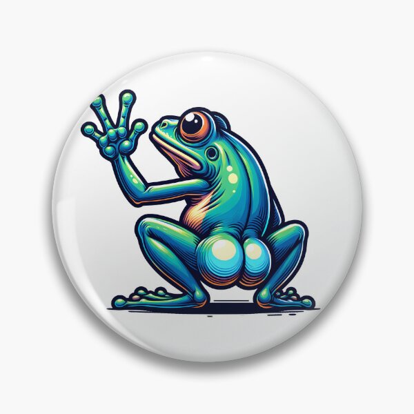 Item preview, Frog Butt Meme Sticker designed and sold by Travelcases.