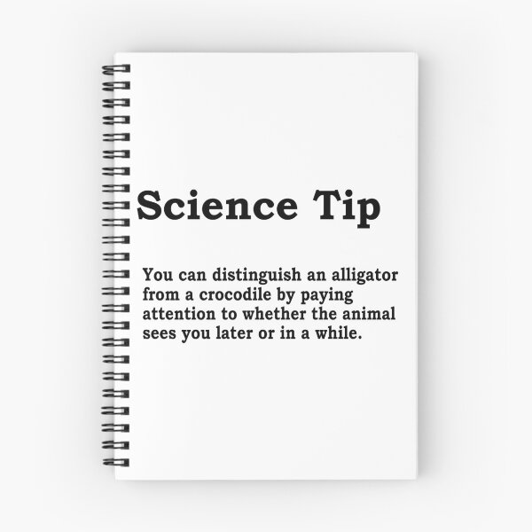 Item preview, Crocodile Alligator Funny Science Tip designed and sold by ScienceCorner.