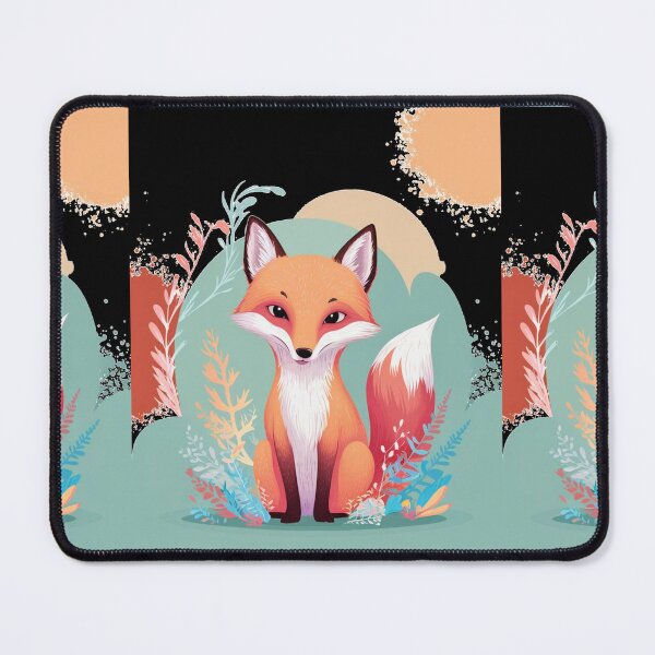 Item preview, Cute Fox. Adorable fox, watercolor fox, fox drawing, floral fox, fox image designed and sold by FoxVibes.