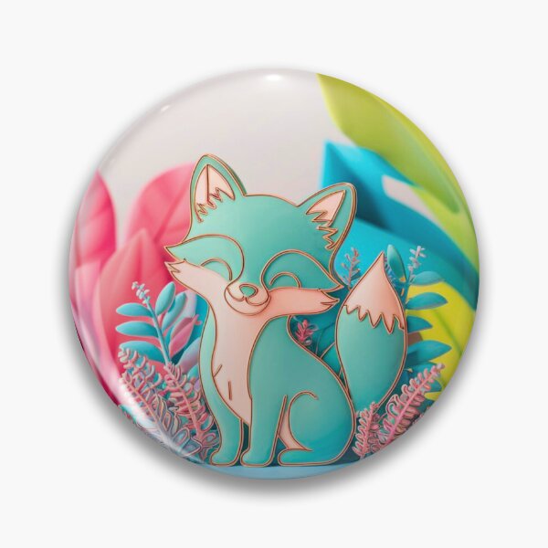 Item preview, Cute Fox. Adorable fox, watercolor fox, fox drawing, floral fox, fox image designed and sold by FoxVibes.