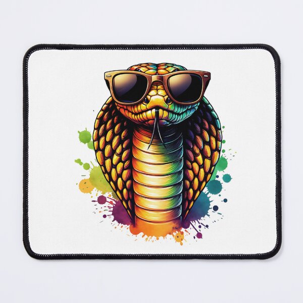 Item preview, Watercolor King Cobra Wearing Glasses designed and sold by TheAnimalZ00.