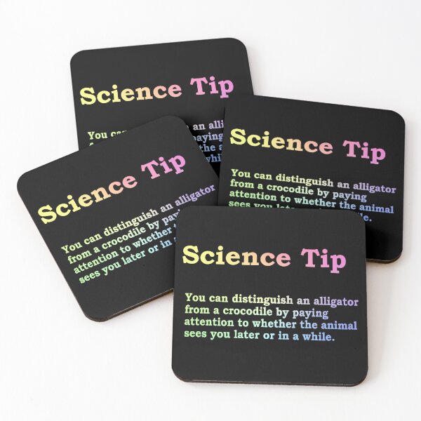 Item preview, Crocodile Alligator Funny Science Tip designed and sold by ScienceCorner.