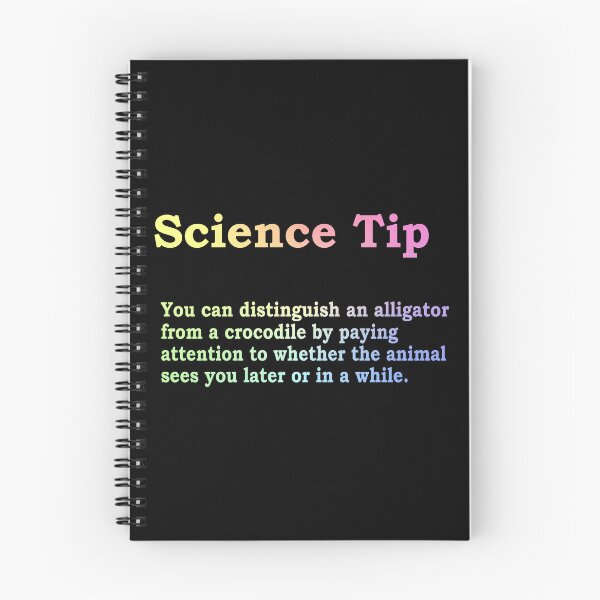 Item preview, Crocodile Alligator Funny Science Tip designed and sold by ScienceCorner.
