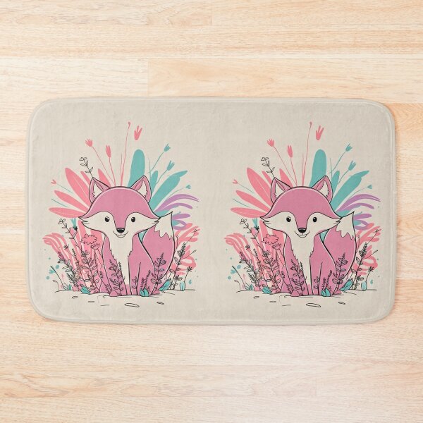 Item preview, Cute Fox. Adorable fox, watercolor fox, fox drawing, floral fox, fox image designed and sold by FoxVibes.