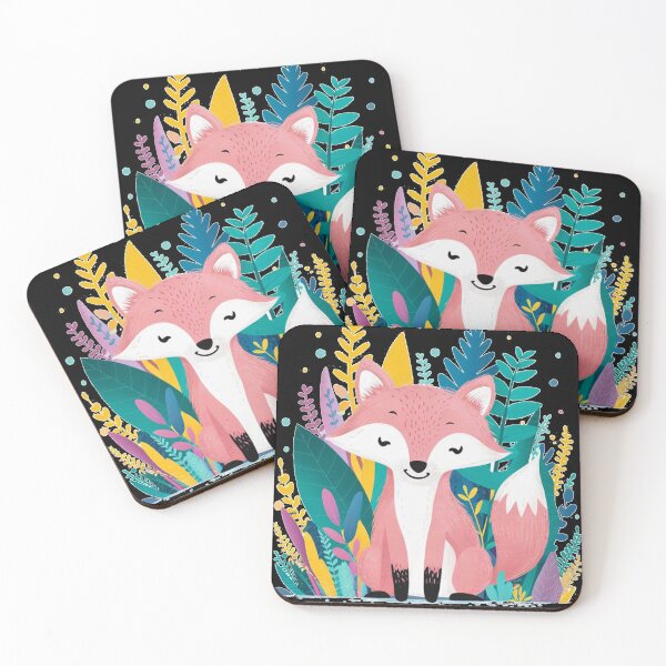 Item preview, Cute Fox. Adorable fox, watercolor fox, fox drawing, floral fox, fox image designed and sold by FoxVibes.