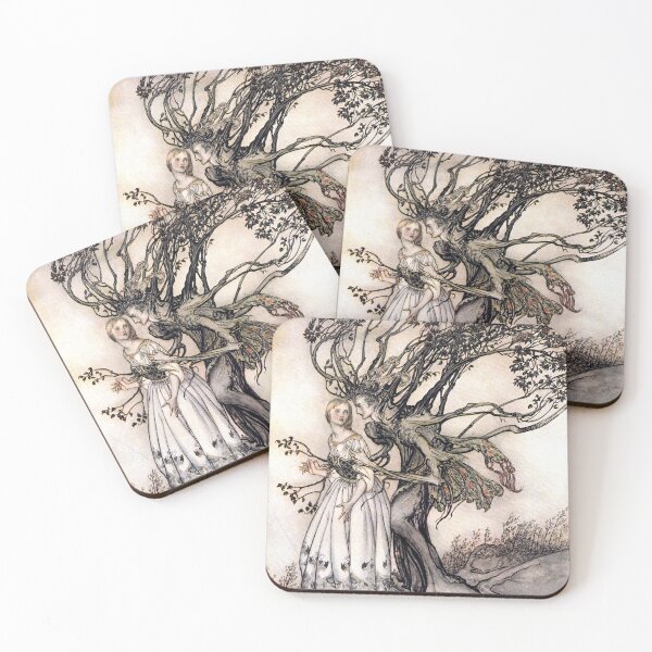 Item preview, The Old Woman in the Woods - Brothers Grimm - Arthur Rackham designed and sold by forgottenbeauty.