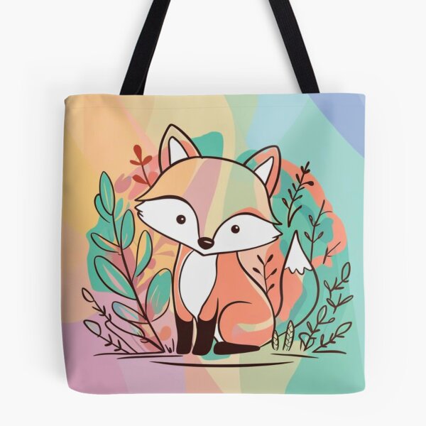 Item preview, Cute Fox. Adorable fox, watercolor fox, fox drawing, floral fox, fox image designed and sold by FoxVibes.