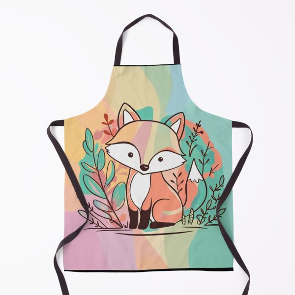 Item preview, Cute Fox. Adorable fox, watercolor fox, fox drawing, floral fox, fox image designed and sold by FoxVibes.