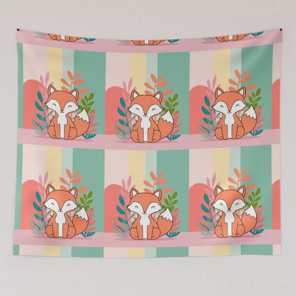 Artikelvorschau, Süßer Fuchs. Entzückender Fuchs, Aquarellfuchs, Fuchszeichnung, Blumenfuchs, Fuchsbild entworfen und verkauft von FoxVibes.