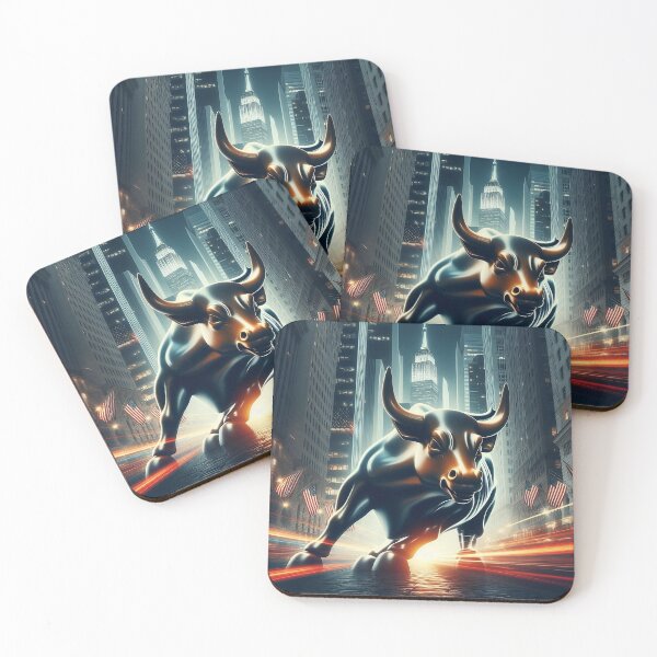 Item preview, new york Stock Market charging bull ( wall street bullish) designed and sold by LeStudioSHB.
