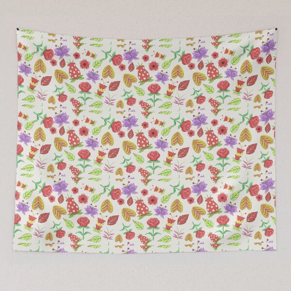Item preview, Hand-Painted Exotic Floral Pattern designed and sold by hjian8219.