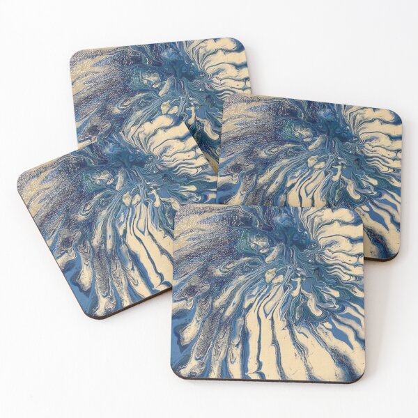Item preview, Blue flowing strains  designed and sold by Gwen Andersen.