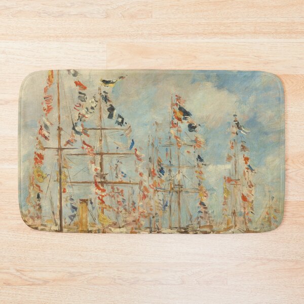 Item preview,  Eugène Boudin  Yacht Basin at Trouville-Deauville probably designed and sold by TeeARTHY.