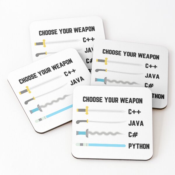 Item preview, Python Choose Your Weapon - Funny Computer Science designed and sold by ScienceCorner.