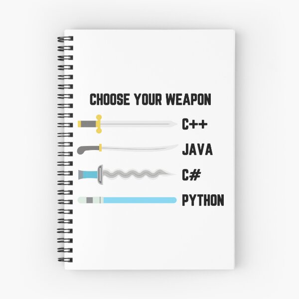 Item preview, Python Choose Your Weapon - Funny Computer Science designed and sold by ScienceCorner.