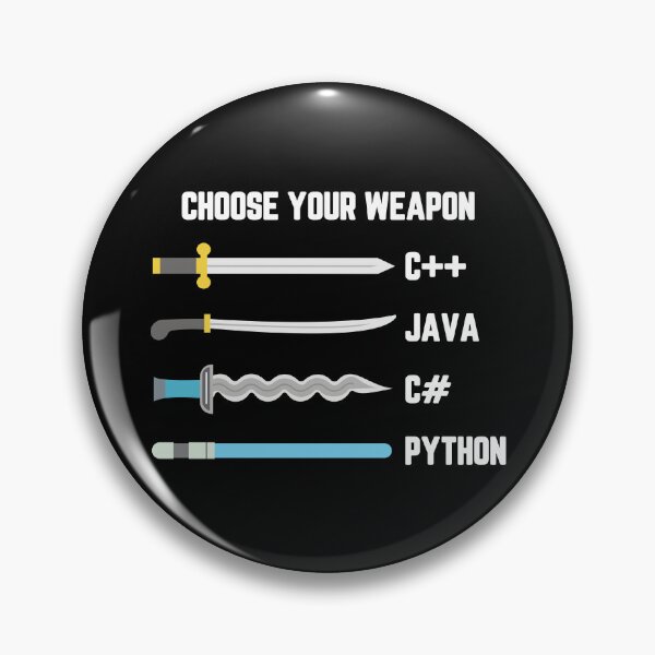 Item preview, Python Choose Your Weapon - Funny Computer Science designed and sold by ScienceCorner.