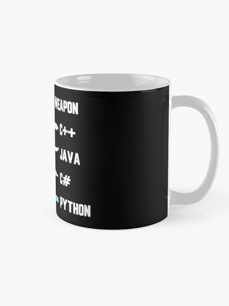 Thumbnail 3 of 6, Coffee Mug, Python Choose Your Weapon - Funny Computer Science designed and sold by ScienceCorner.