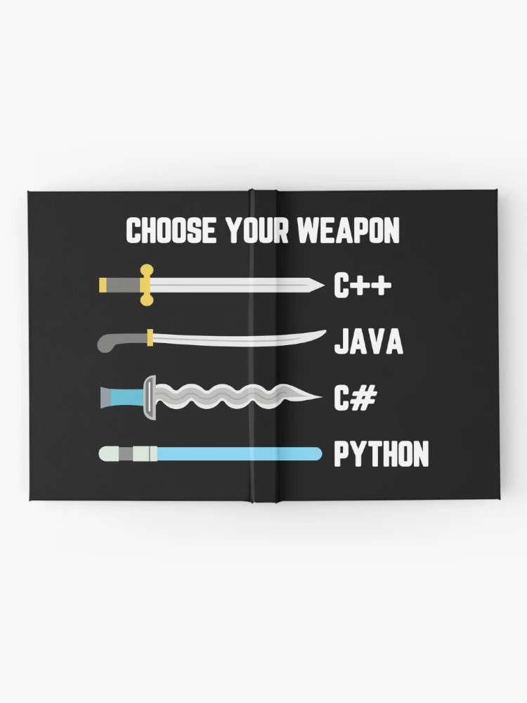 Thumbnail 2 of 3, Journal, Python Choose Your Weapon - Funny Computer Science designed and sold by ScienceCorner.
