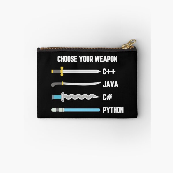 Item preview, Python Choose Your Weapon - Funny Computer Science designed and sold by ScienceCorner.