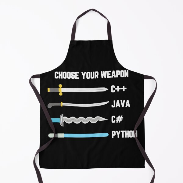 Item preview, Python Choose Your Weapon - Funny Computer Science designed and sold by ScienceCorner.