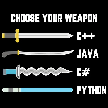 Artwork thumbnail, Python Choose Your Weapon - Funny Computer Science by ScienceCorner
