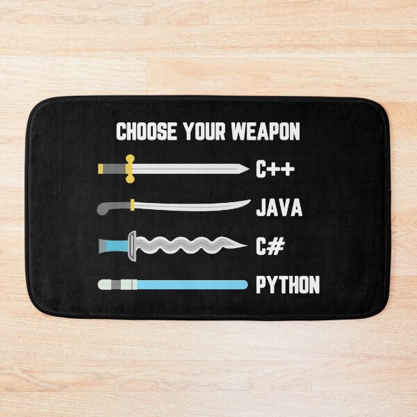 Item preview, Python Choose Your Weapon - Funny Computer Science designed and sold by ScienceCorner.