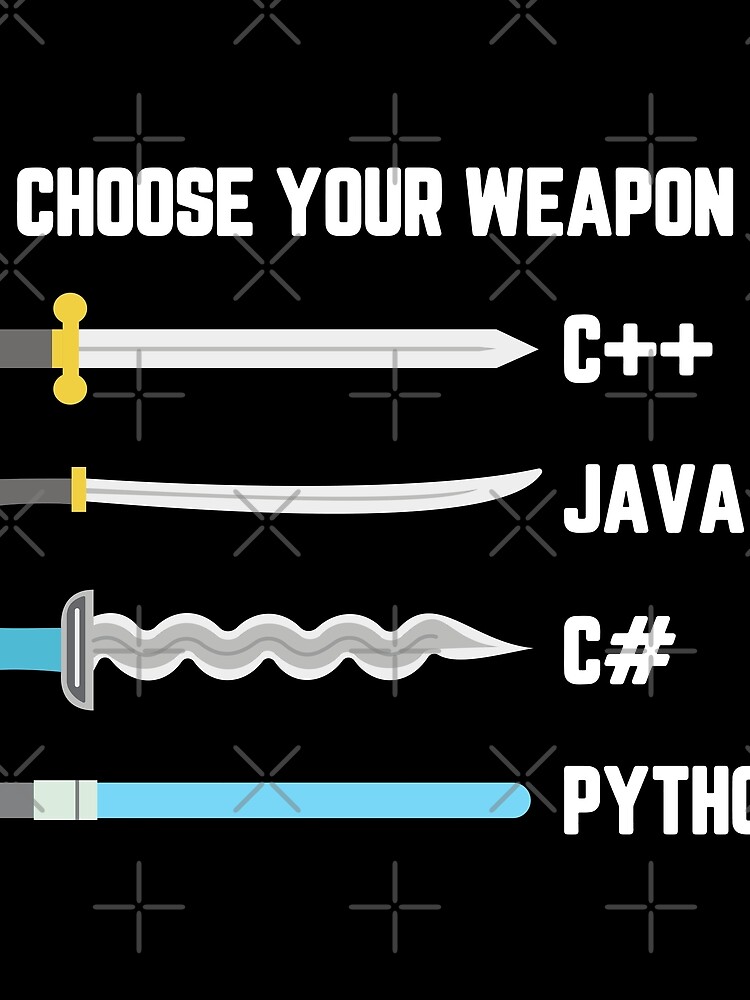 Thumbnail 3 of 3, Scarf, Python Choose Your Weapon - Funny Computer Science designed and sold by ScienceCorner.