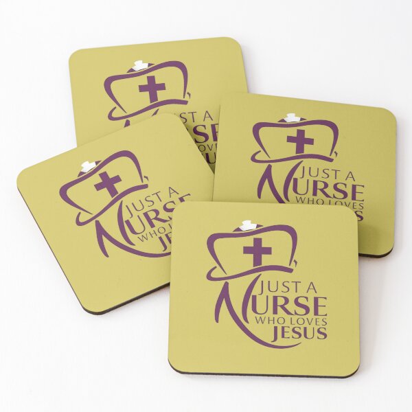 Item preview, Just a Nurse Who Loves Jesus designed and sold by Faithloveshop.
