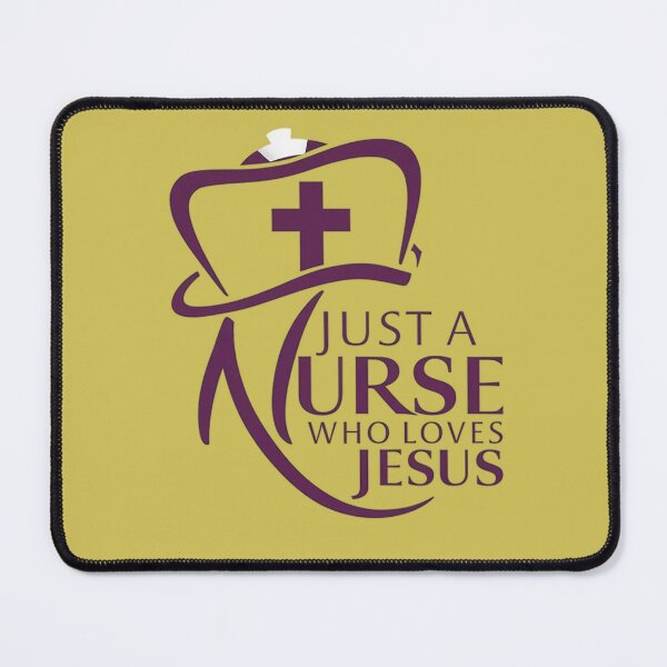 Item preview, Just a Nurse Who Loves Jesus designed and sold by Faithloveshop.