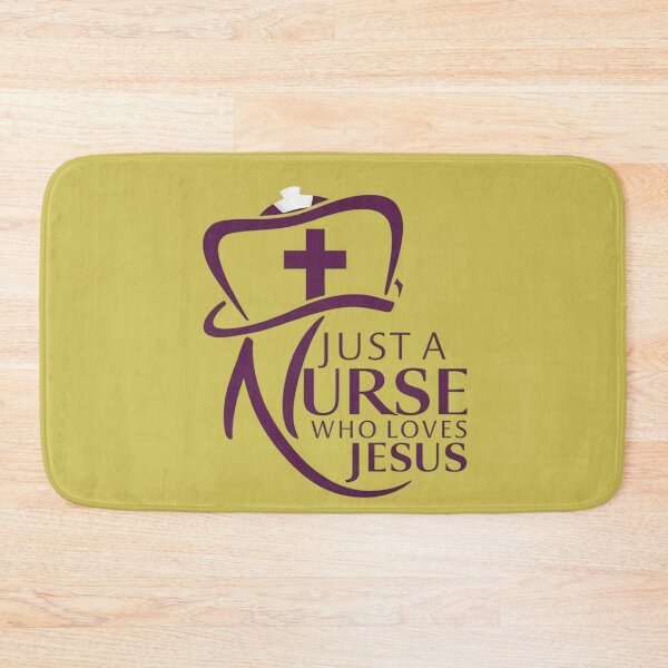 Item preview, Just a Nurse Who Loves Jesus designed and sold by Faithloveshop.