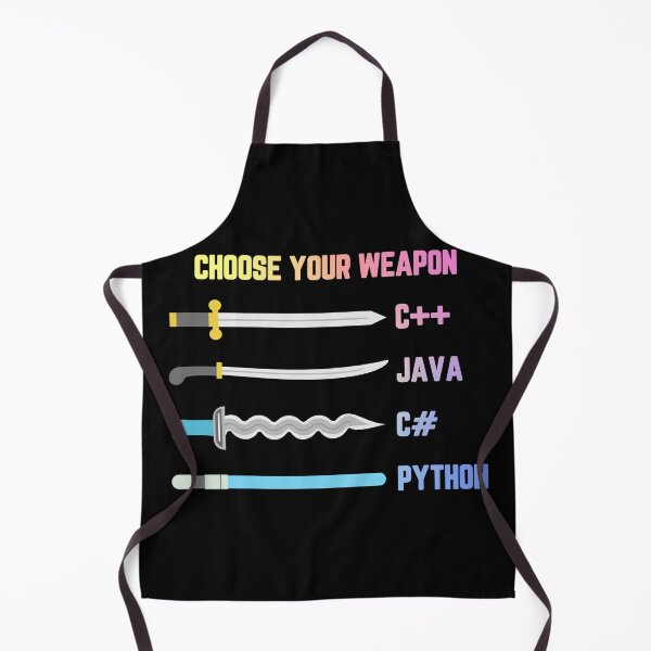 Item preview, Python Choose Your Weapon - Funny Computer Science designed and sold by ScienceCorner.
