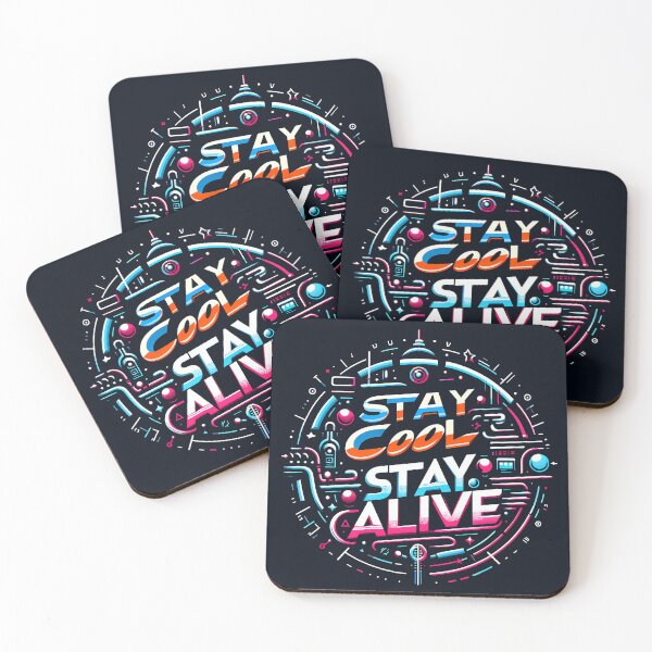 Item preview, Stay Cool Stay Alive, typography designed and sold by maxmaj.