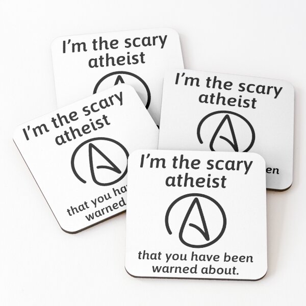 Item preview, I’m the scary atheist you have been warned about  designed and sold by Rachel the Artist .